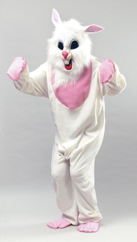 Mens Ladies White Bunny Rabbit Easter Costume + Mask
