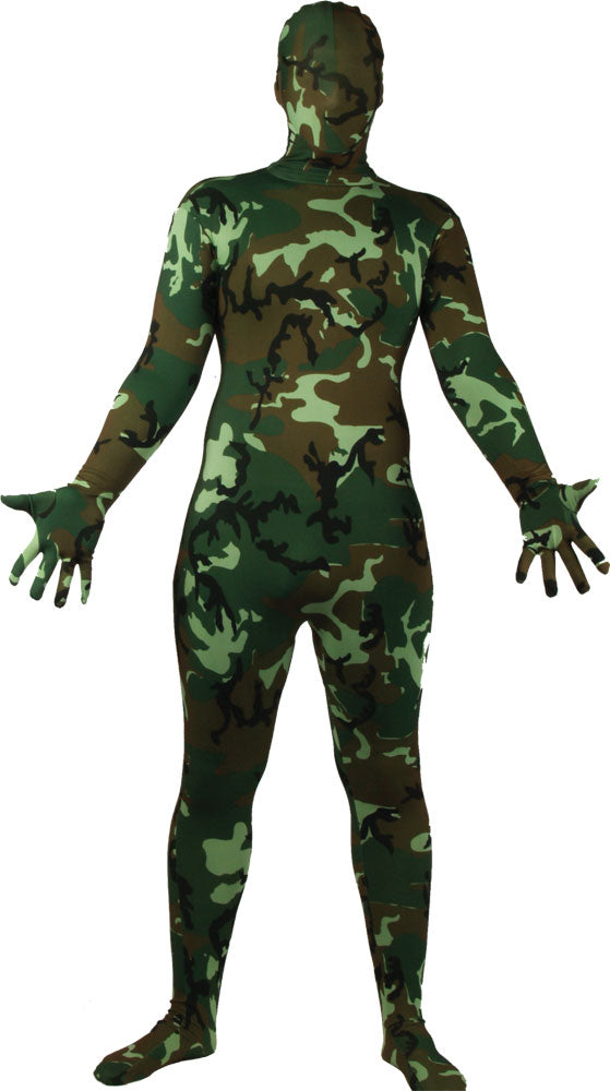 Camouflage Bodysuit Skinz Military Army Uniform Skin Suit Costume
