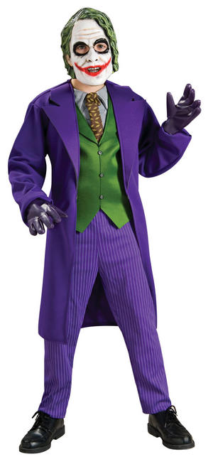 Licensed Joker Boys Halloween Fancy Dress Costumes