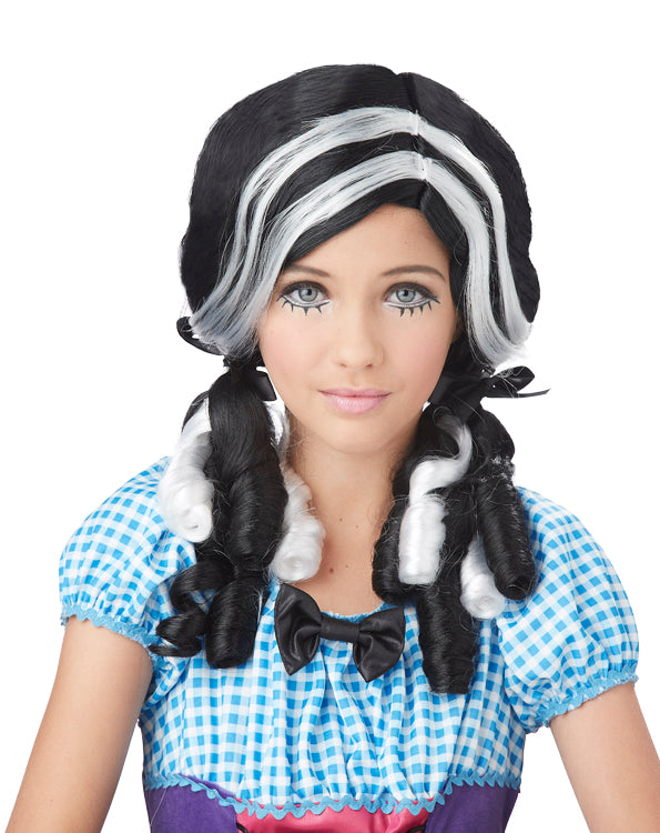 Girls Doll Curls Wig Fairy Tale Book Day Costume Accessory