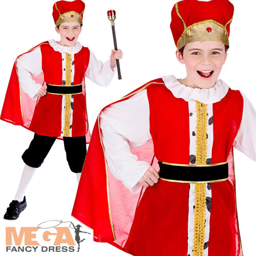 Boys King of the Realm Medieval Costume with Crown