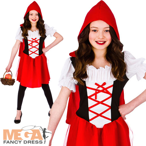 Girls Little Red Riding Hood Fairytale Costume