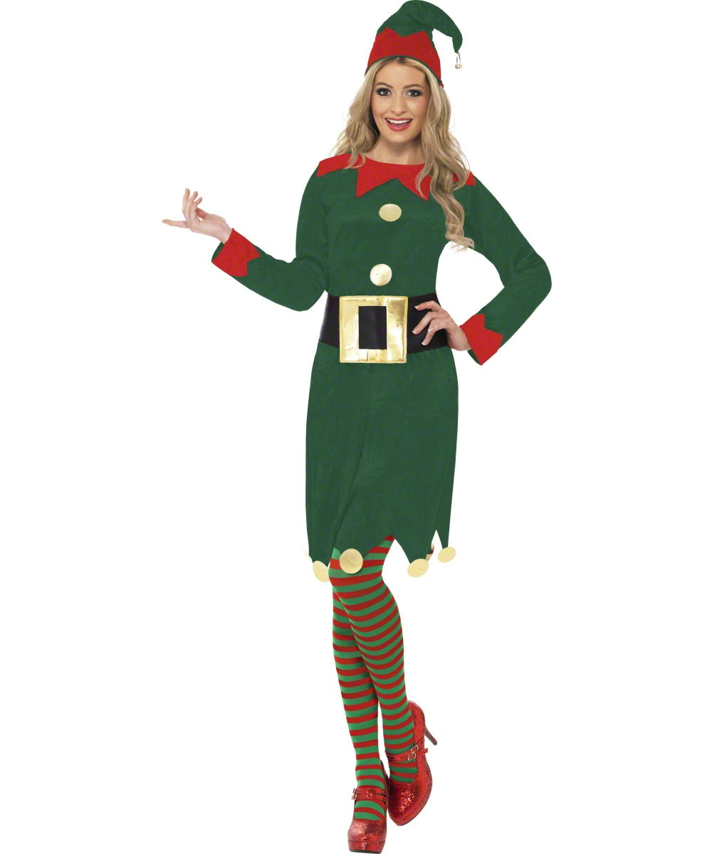 Ladies Elf Santa's Little Helper Christmas Costume