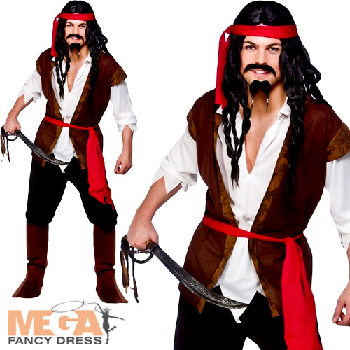 Men's Caribbean Pirate Adventure Costume