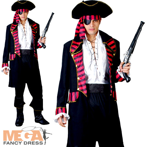 Deluxe Pirate Captain Men's Adventure Costume