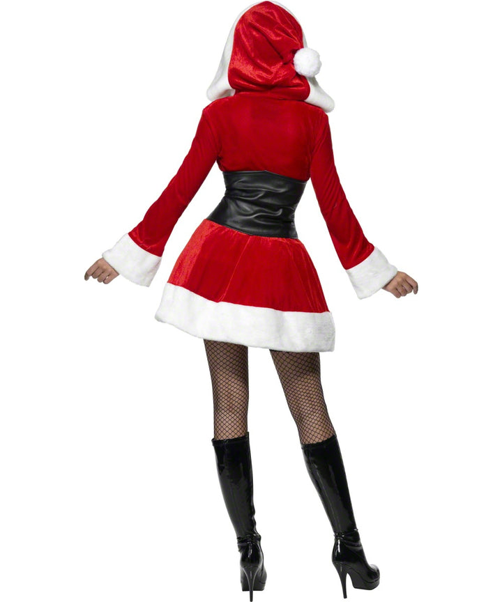 Ladies Sexy Fever Miss Santa Claus Fancy Dress Festive Christmas Costume