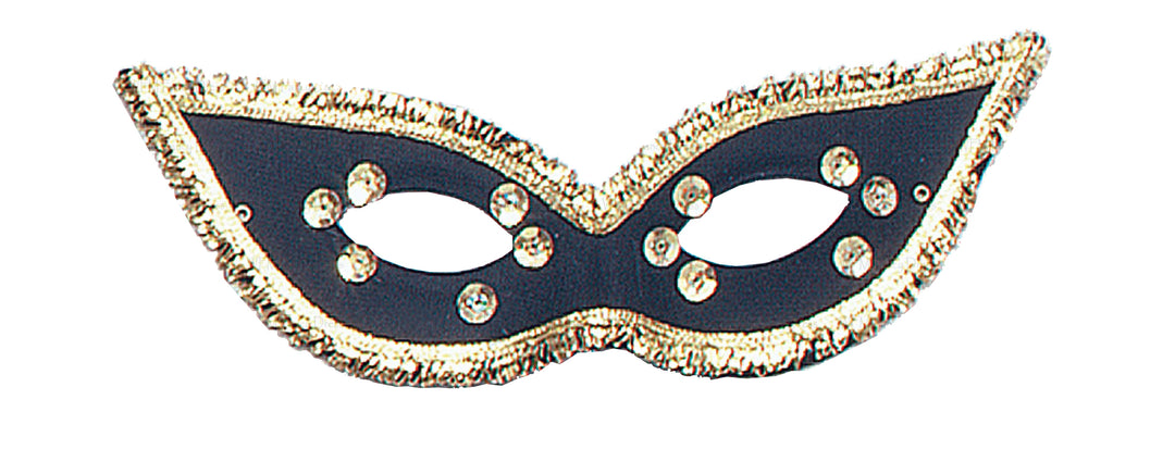 Black Fiesta Domino Eye Mask Mysterious Accessory