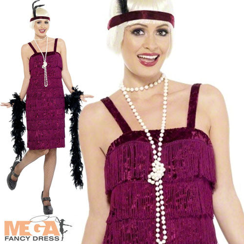 Ladies 20s Jazz Flapper 1920s Charleston Gatsby Costume