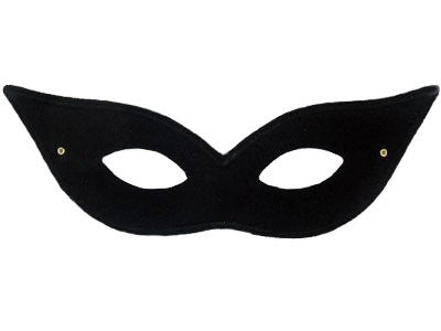 Flyaway Domino Black Eye Mask Mysterious Masquerade Accessory