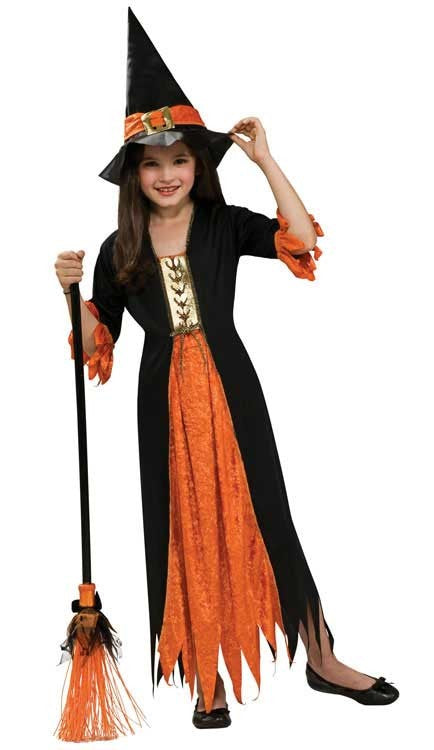 Girls Gothic Witch Halloween Costume