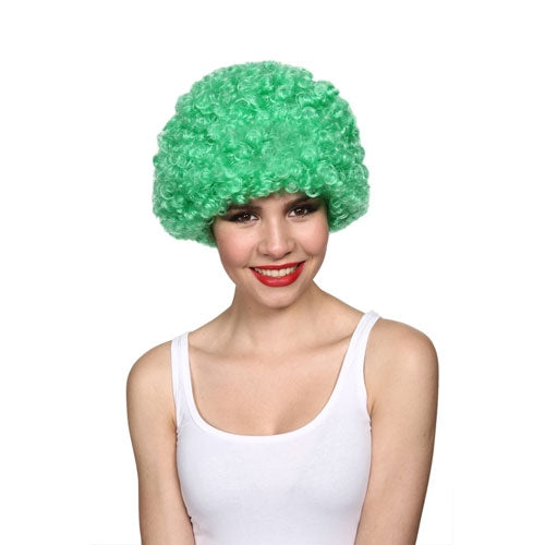 Green Afro Wig Vibrant Hair Accessory