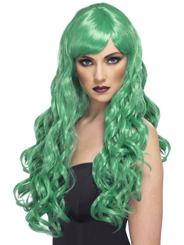 Green Desire Long Curly Wig