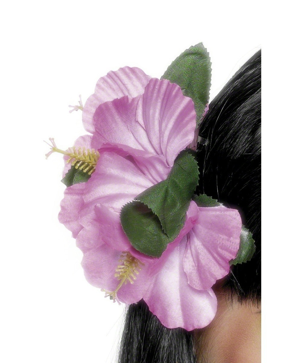 Hawaiian Pink Flower Hair Clip