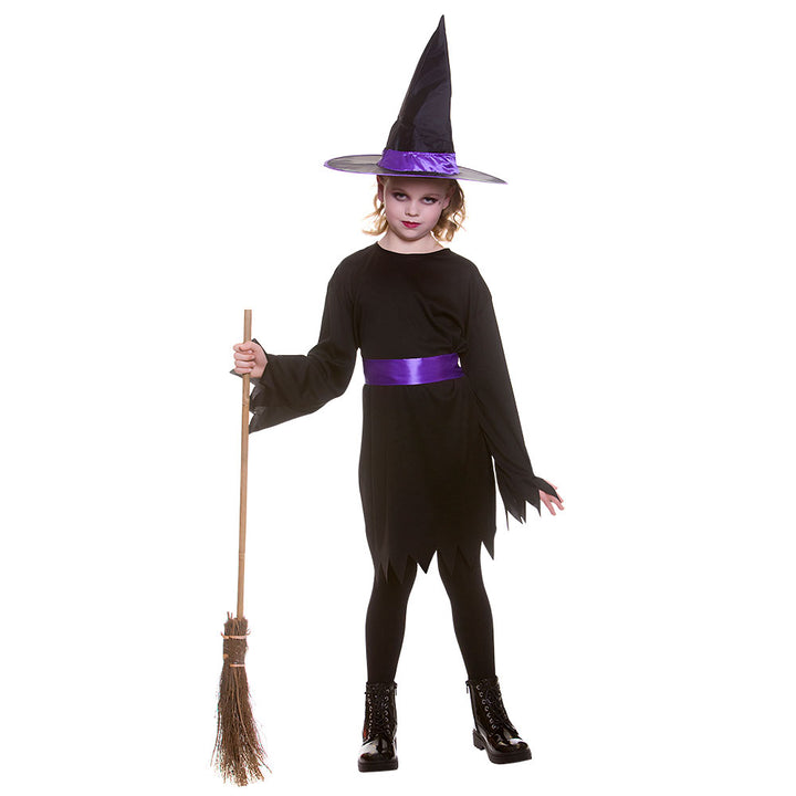 Girls Midnight Witch Halloween Spooky Costume