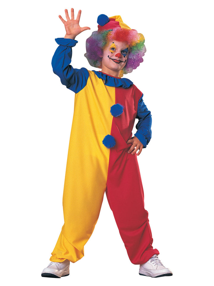 Kids Clown Circus Carnival Fancy Dress Costume with Hat