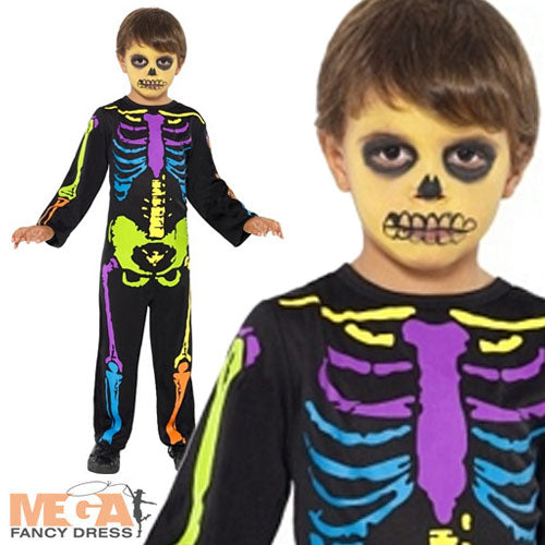 Neon Skeleton Fancy Dress Horror Fancy Dress