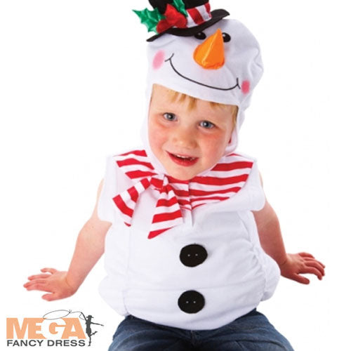Children's Snowman Costume Festive Winter Outfit