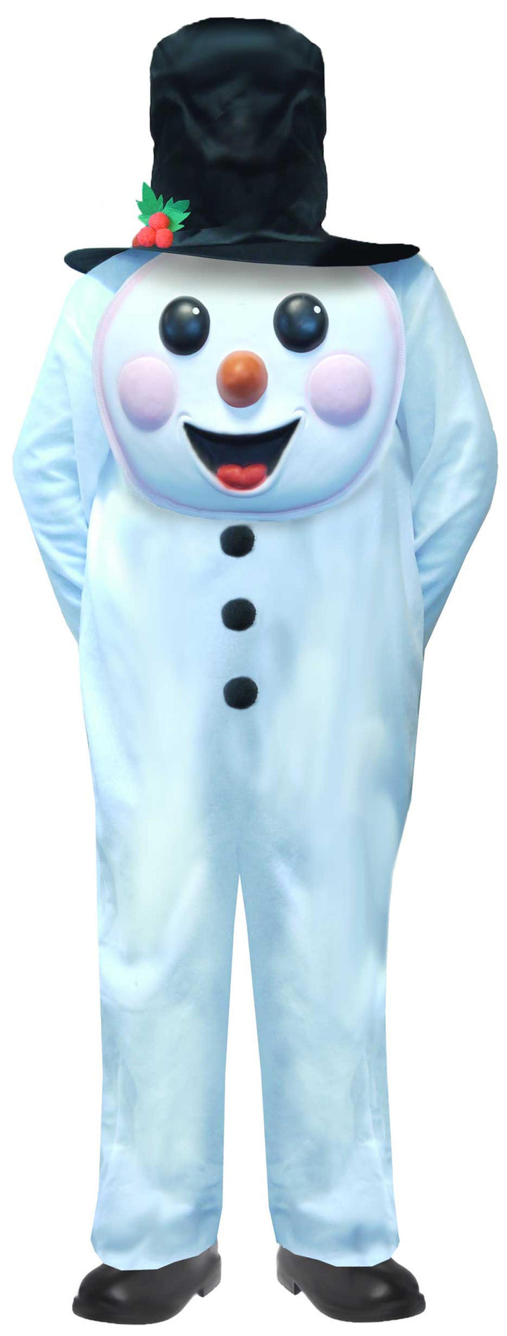 Snowman with Jumbo Face Boys Winter Mascot Costume