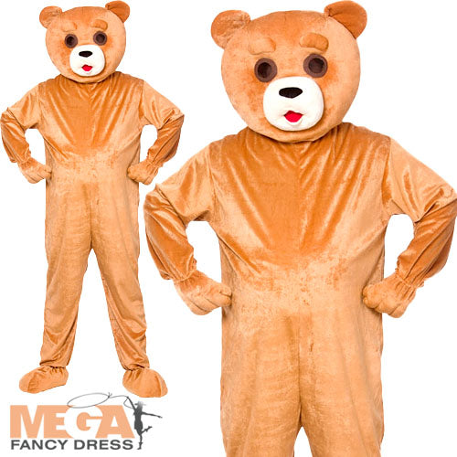Adults Teddy Bear Mascot Zoo Book Fancy Dress Costume