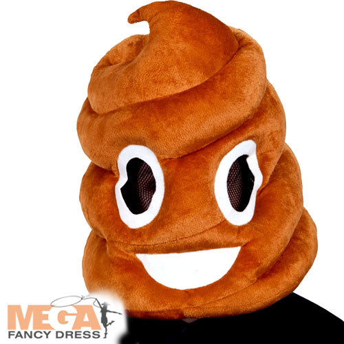 Adults Poop Emoji Novelty Mascot Costume Mask