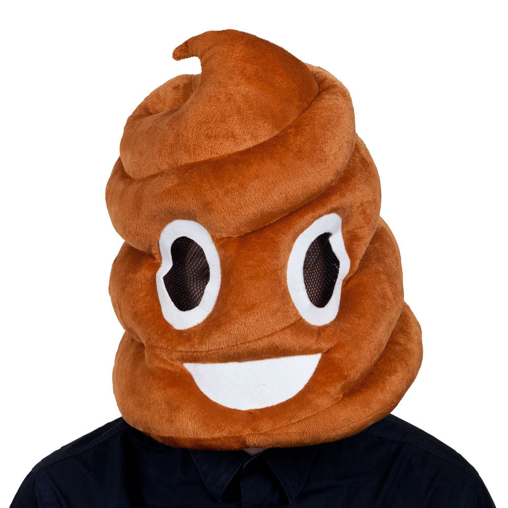 Adults Poop Emoji Novelty Mascot Costume Mask