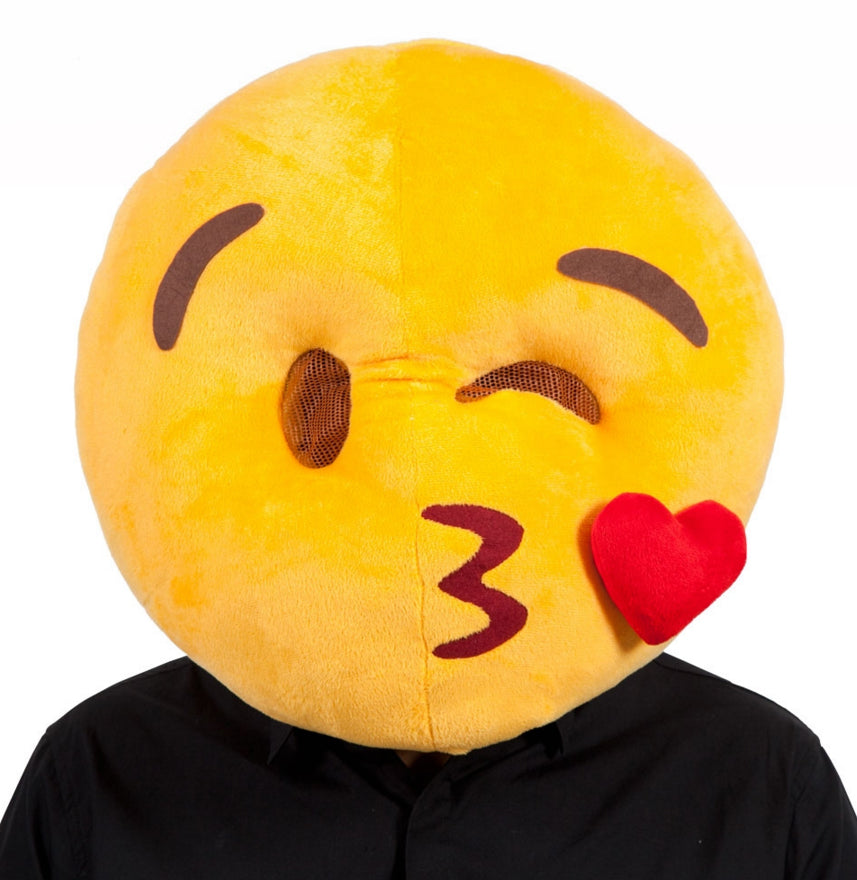 Kissing Emoji Face Mask Romantic Emoji Accessory