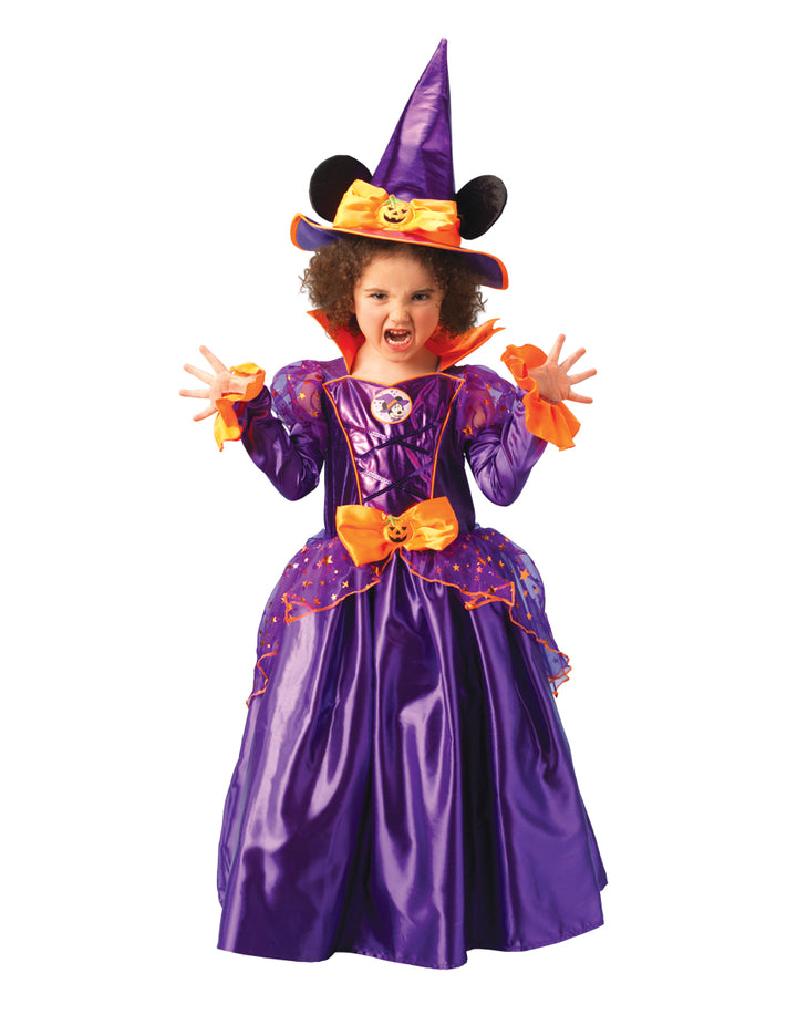 Girl's Disney Minnie Mouse Witch Halloween Adorable Attire