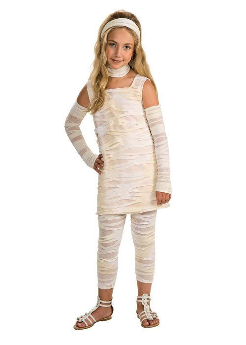 Girls Mummy-Ista Fancy Dress Halloween Ancient Egypt Costume