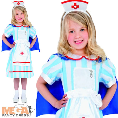 Classic Vintage Nurse Fancy Dress Costume