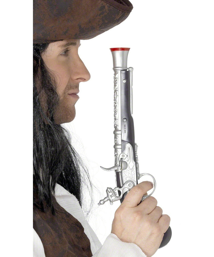 Silver Pirate Pistol Costume Accessory