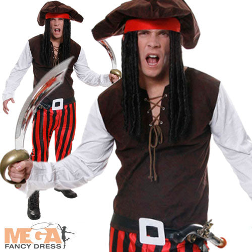 Men's Pirate Costume + Hat