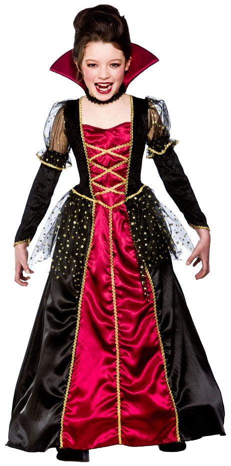 Girl's Wicked Queen Halloween Fancy Dress Costume