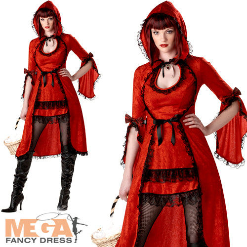 Ladies Sexy Red Riding Hood Fancy Dress Costume Mega Fancy Dress UK