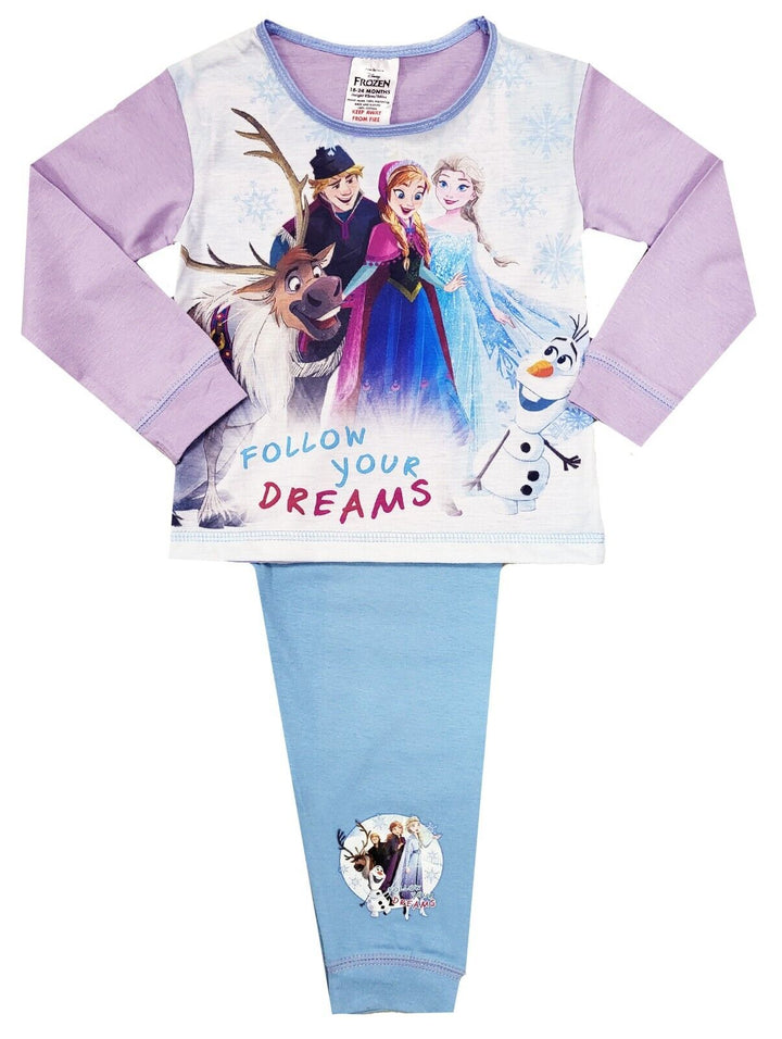 Official Girls Follow Your Dreams Disney Frozen Pyjamas