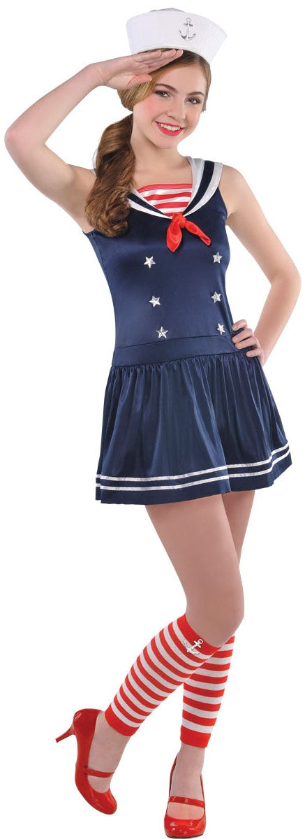 Ladies Sailor Sweetie Navy Uniform Costume