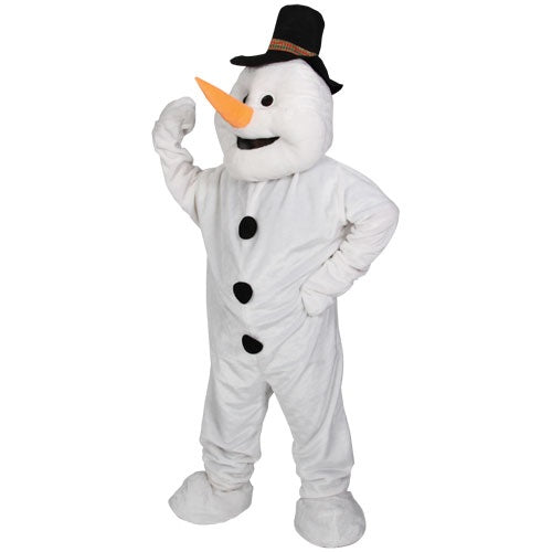 Adult Christmas Snowman Mascot Fancy Dress Costume