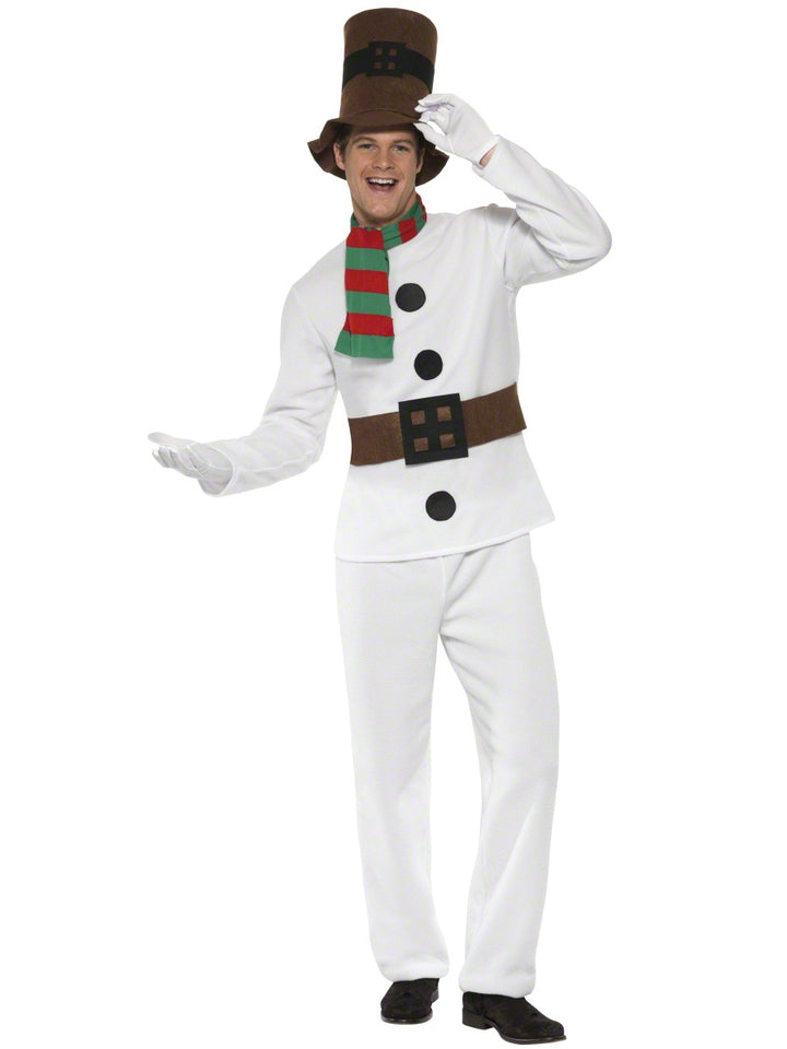 Mens Festive Christmas Mr Snowman Costume