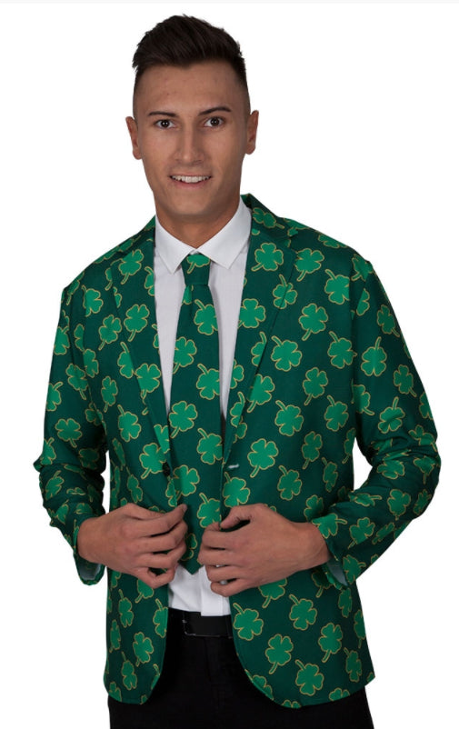 St Patrick's Day Jacket & Tie Men's Costume Accessories