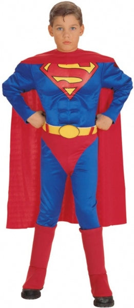 Boys Superman Deluxe Muscle Chest Costume