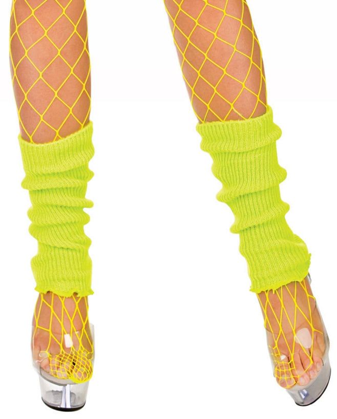 Neon Yellow Leg warmers