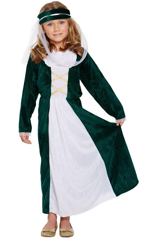 Medieval Maiden Historical Romance Costume