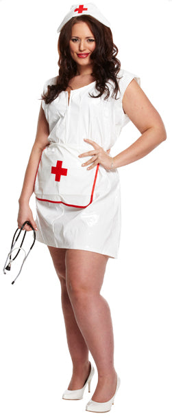 Plus Size Sexy Nurse Ladies Medical Fantasy Costume