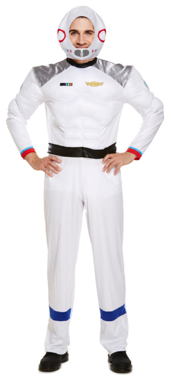 Mens Spaceman Fancy Dress Astronaut Space Uniform Costume