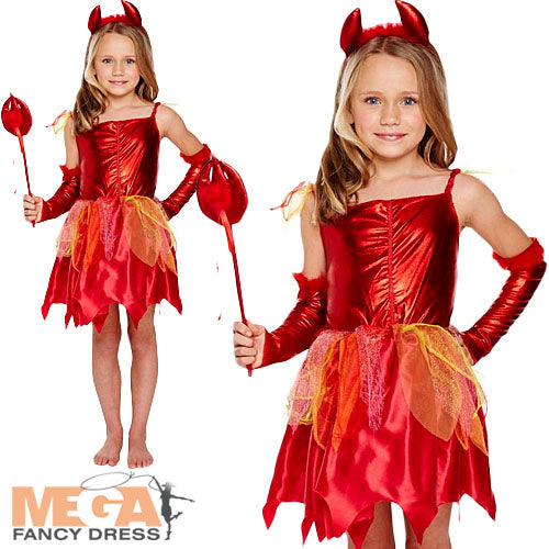 Devil Kids Fiery Hellish Creature Costume