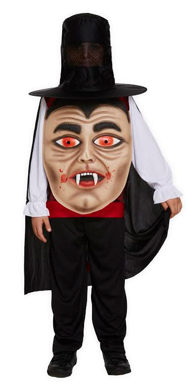 Vampire with Giant Face Boys Bloodthirsty Creature Costume