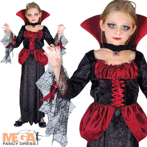 Girls Countess Vampira Costume
