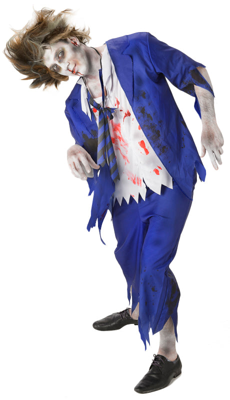 Zombie School Boy Undead Student Mens Costume