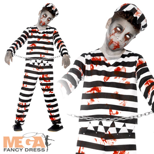 Horrifying Zombie Convict Costume