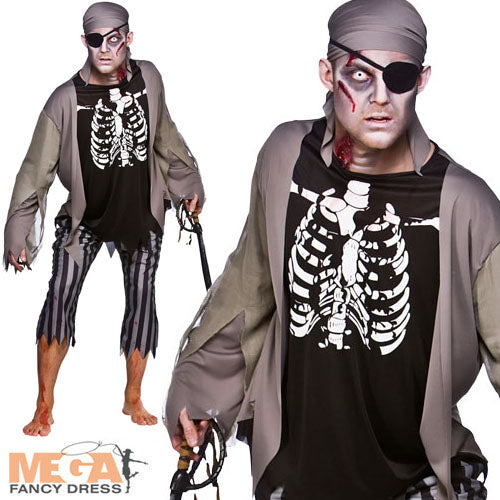 Zombie Skeleton Pirate Sea Adventure Costume